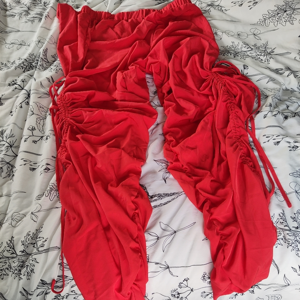 Tangerine 🍊 Cinch Leg Summer Pants
